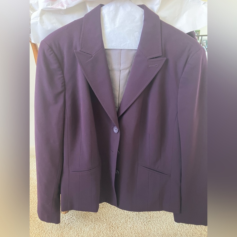 Dark purple Worthington Suit With Skirt (12) and Jacket (14)